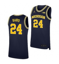 Michigan Wolverines C.J. Baird Navy Replica College Basketball Jersey