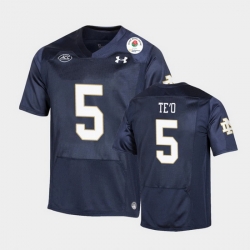 Men Notre Dame Fighting Irish Manti Te'O 2021 Rose Bowl Navy College Football Jersey