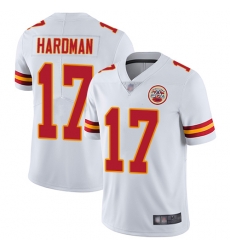 Chiefs 17 Mecole Hardman White Men Stitched Football Vapor Untouchable Limited Jersey