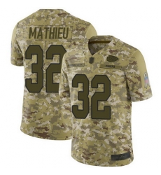 Chiefs #32 Tyrann Mathieu Camo Men Stitched Football Limited 2018 Salute To Service Jersey