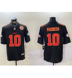 Men Kansas City Chiefs 10 Isiah Pacheco Black F U S E Vapor Untouchable Limited Stitched Football Jersey