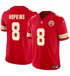 Men  Kansas City Chiefs 8 DeAndre Hopkins Red 2024 F U S E Vapor Untouchable Limited Stitched Football Jersey