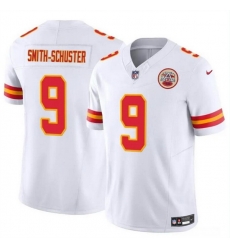 Men   Kansas City Chiefs 9 JuJu Smith Schuster White 2023 F U S E Vapor Untouchable Limited Stitched Football Jersey