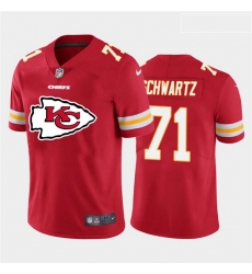 Nike Chiefs 71 Mitchell Schwartz Red Team Big Logo Vapor Untouchable Limited Jersey