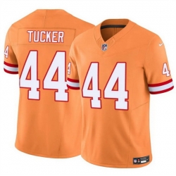 Men Tampa Bay Buccaneers 44 Sean Tucker Orange F U S E Throwback Limited Stitched Jersey