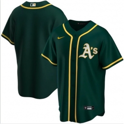 Men Oakland Athletics Nike Green Blank Jersey