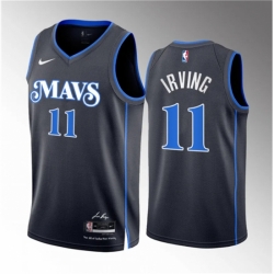 Youth Dallas Mavericks 11 Kyrie Irving Black 2023 24 City Edition Stitched Basketball Jersey