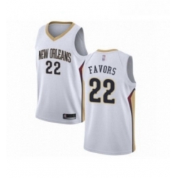 Womens New Orleans Pelicans 22 Derrick Favors Swingman White Basketball Jersey Association Edition 