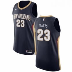 Womens Nike New Orleans Pelicans 23 Anthony Davis Authentic Navy Blue Road NBA Jersey Icon Edition