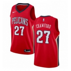 Womens Nike New Orleans Pelicans 27 Jordan Crawford Authentic Red Alternate NBA Jersey Statement Edition 