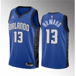 Men Orlando Magic 13 Jett Howard Blue 2023 Draft Statement Edition Stitched Basketball Jersey