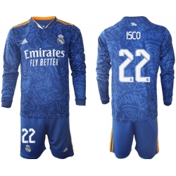 Men Real Madrid Long Sleeve Soccer Jerseys 525