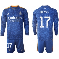 Men Real Madrid Long Sleeve Soccer Jerseys 528