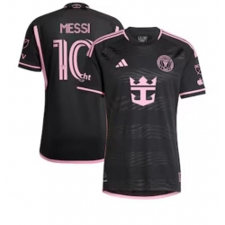 Men's Inter Miami CF Lionel Messi adidas Black 2024 La Noche Authentic Player Jersey