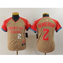 Youth American League 2 Gunnar Henderson Cream 2024 All Star Limited Stitched Jersey 2