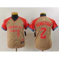 Youth American League 2 Gunnar Henderson Cream 2024 All Star Limited Stitched Jersey 3