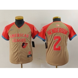 Youth American League 2 Gunnar Henderson Cream 2024 All Star Limited Stitched Jersey 6